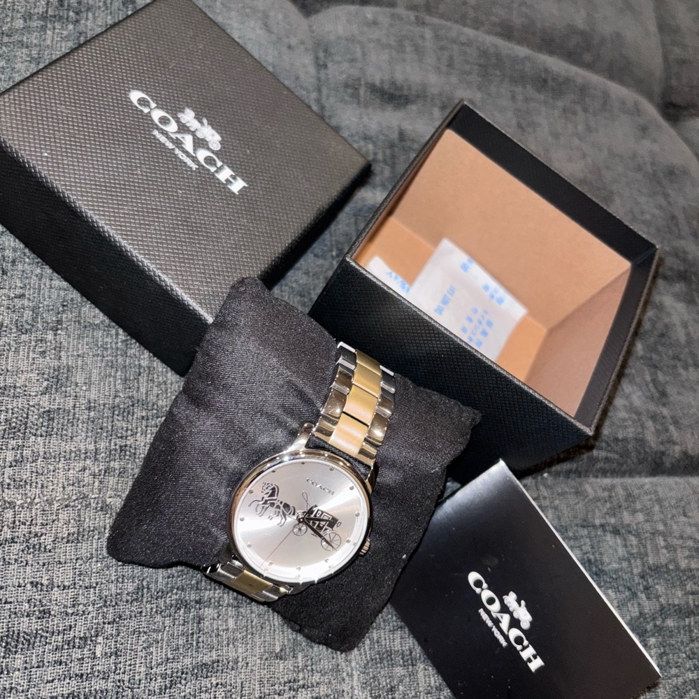 Coach Silver and Gold Unisex Watch